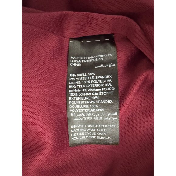 White House Black Market‎ Burgundy Fall Floral Print Sheath Dress Size 12 Office - Picture 5 of 8